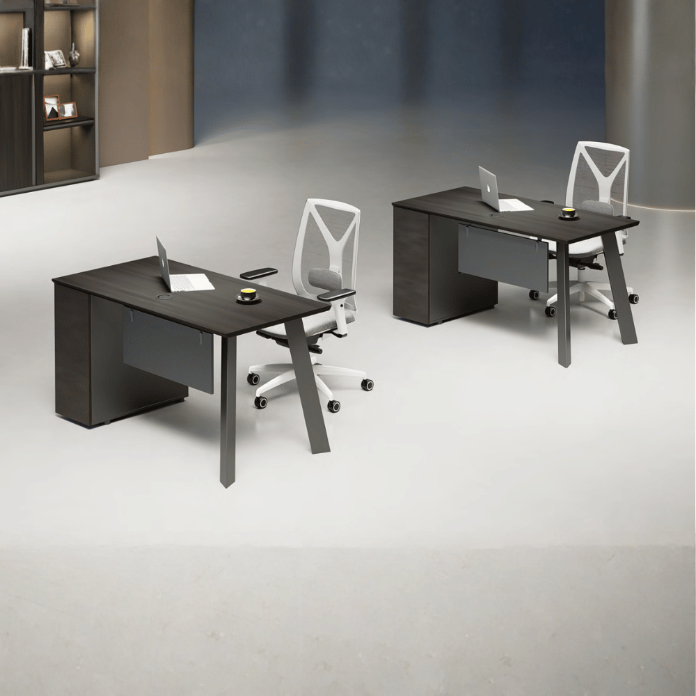 Summit Modern Office Desk with Storage Cabinet