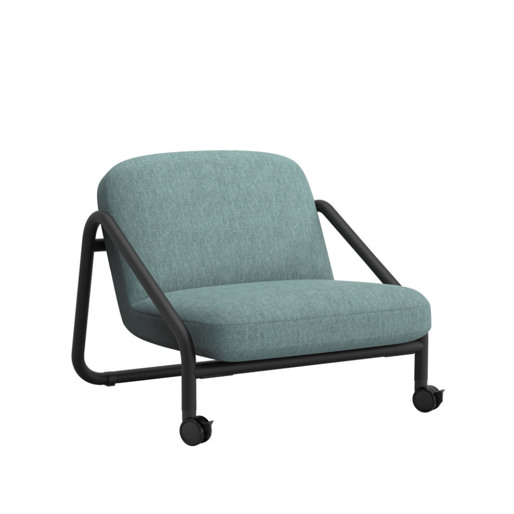 Surge Modern Fabric Office Mobile Sofa Armchair