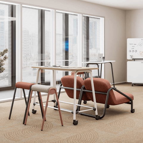 Surge Modern Fabric Office Mobile Sofa Armchair