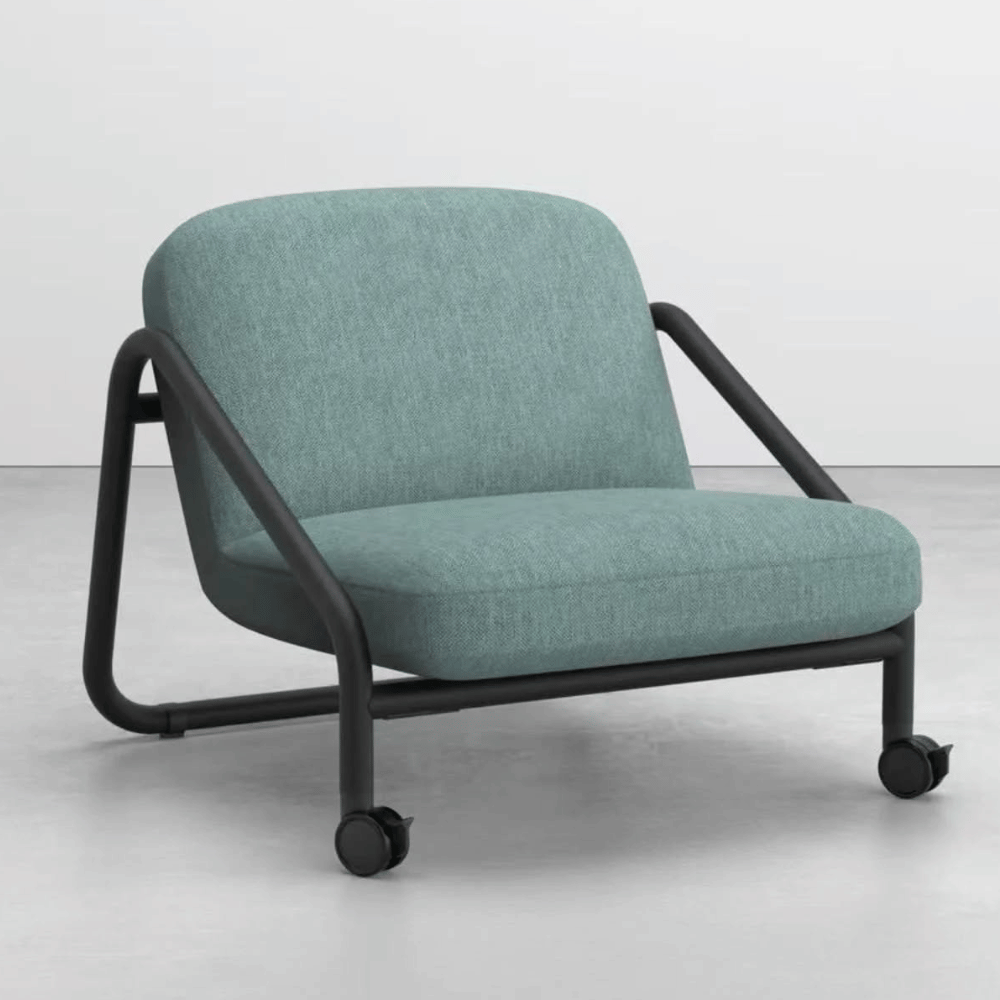 Surge Modern Fabric Office Mobile Sofa Armchair