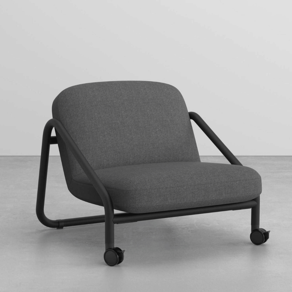 Surge Modern Fabric Office Mobile Sofa Armchair