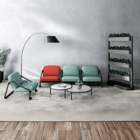 Surge Modern Fabric Office Mobile Sofa Armchair