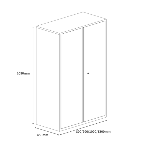Swift-CC Double Swing Door Steel Filing Cabinet