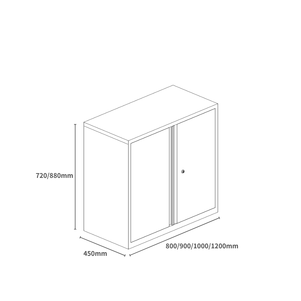 Swift-CC Double Swing Door Steel Filing Cabinet