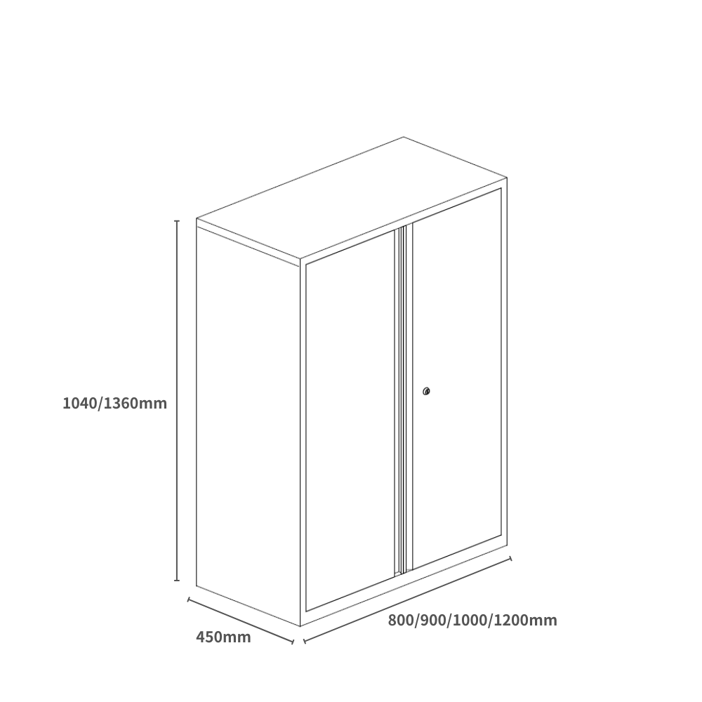 Swift-CC Double Swing Door Steel Filing Cabinet