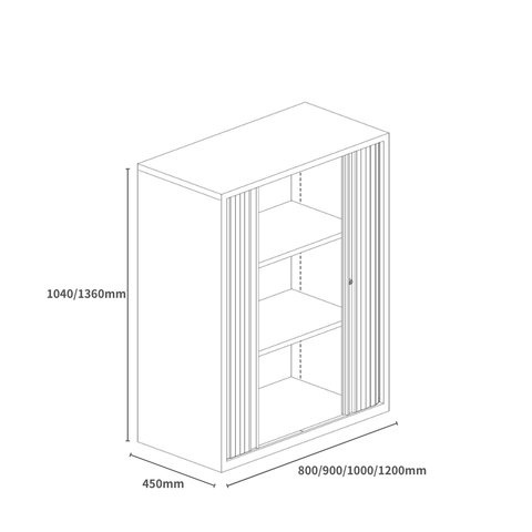 Swift-CE Double Tambour Door Steel Filing Cabinet