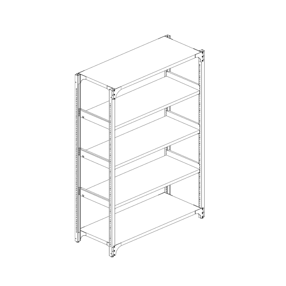 Swift-SR Steel 4 Tires Storage Rack Shelving Unit