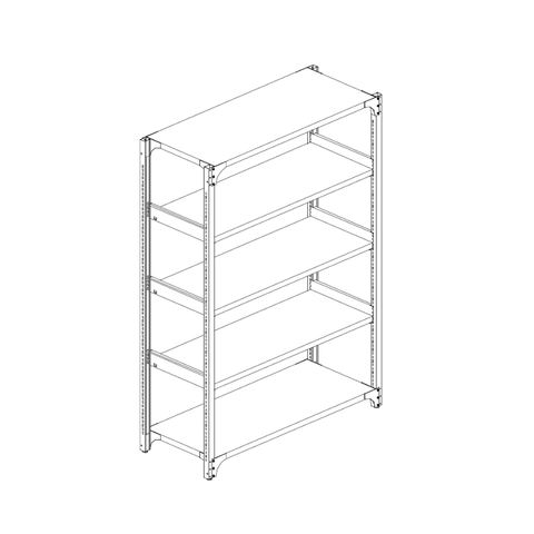 Swift-SR Steel 4 Tires Storage Rack Shelving Unit