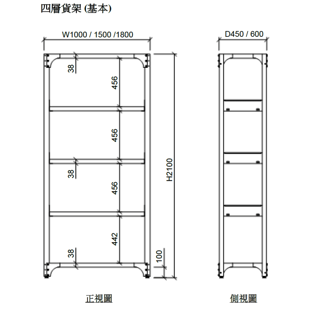 Swift-SR Steel 4 Tires Storage Rack Shelving Unit