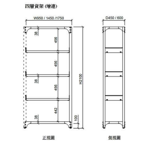 Swift-SR Steel 4 Tires Storage Rack Shelving Unit