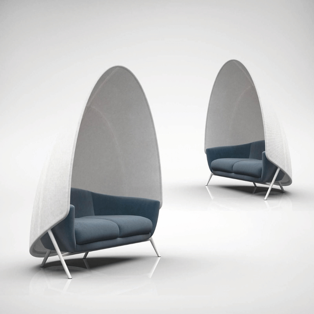 Sydney Single Seater Acoustic High Back Sofa Pod
