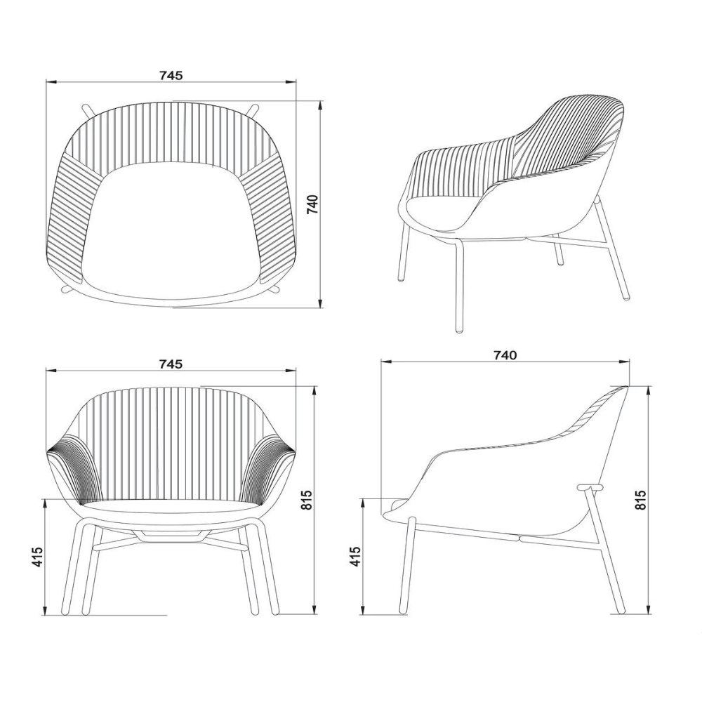 Sys Minimalist Office Fabric Leisure Lounge Armchair - Gavisco Office Furniture