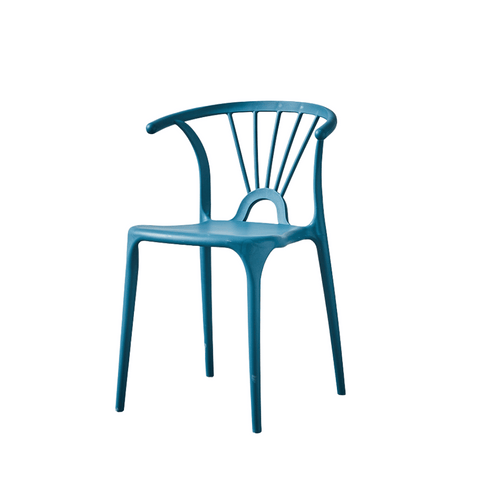 TaiXi Modern Slat Back Stackable Plastic Side Chair