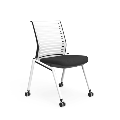 Tec-A Stackable Training Chair With Wheels - Gavisco Office Furniture