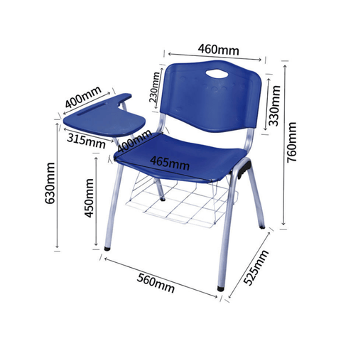 Tempo-A Modular Metal Frame Plastic Stackable Chair
