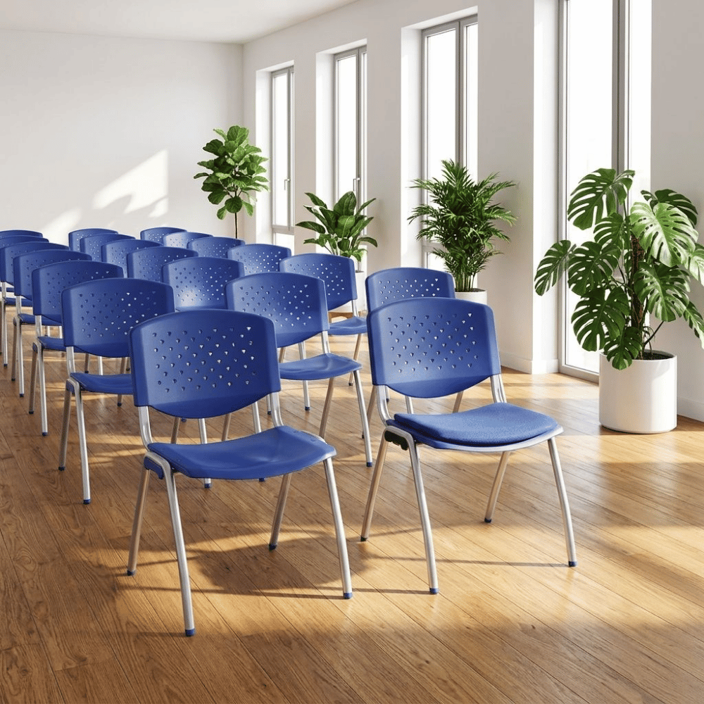 Tempo-C Modular Metal Frame Plastic Stackable Chair