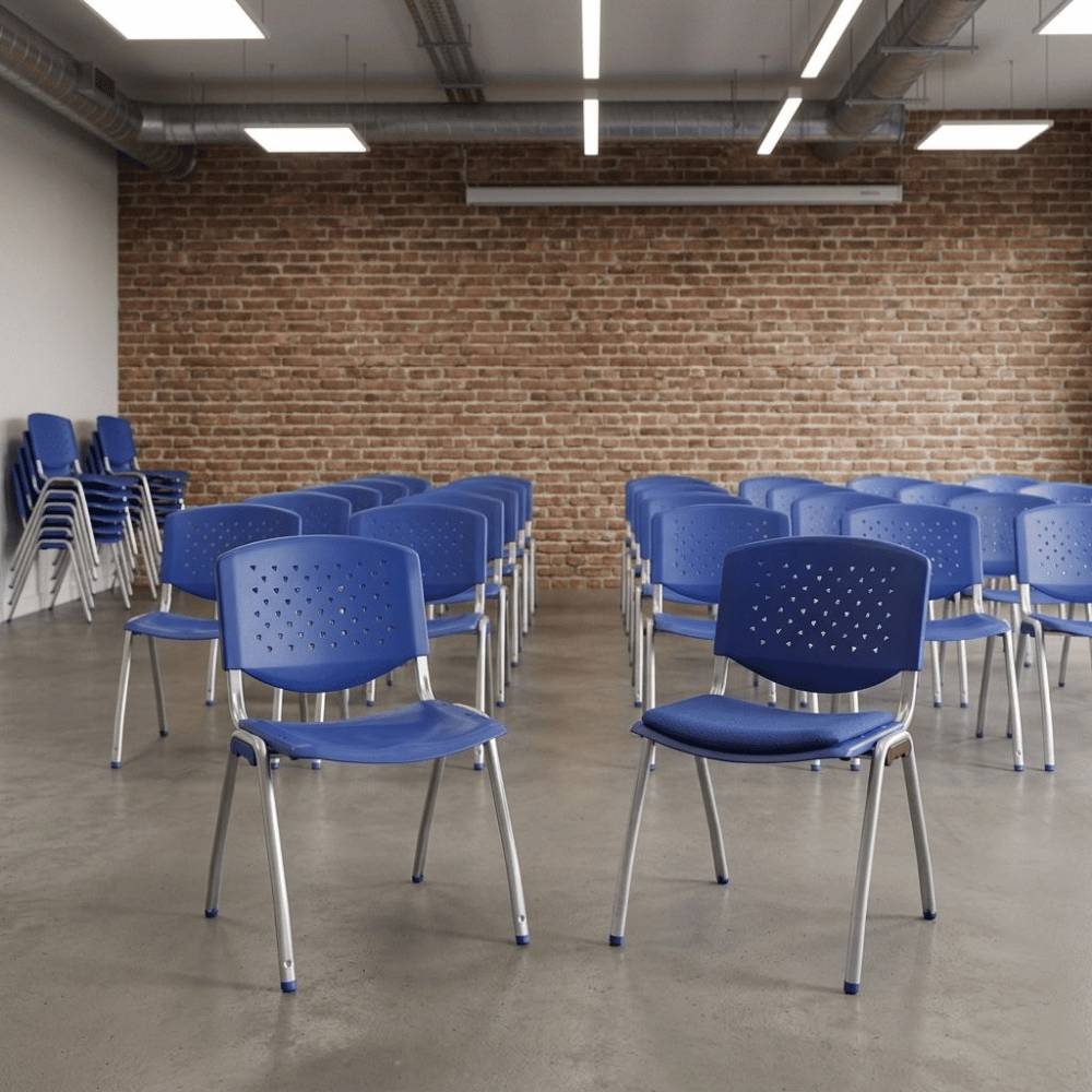 Tempo-C Modular Metal Frame Plastic Stackable Chair