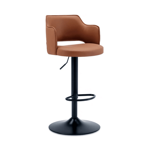 Thorne Modern Leather Adjustable Swivel Barstool