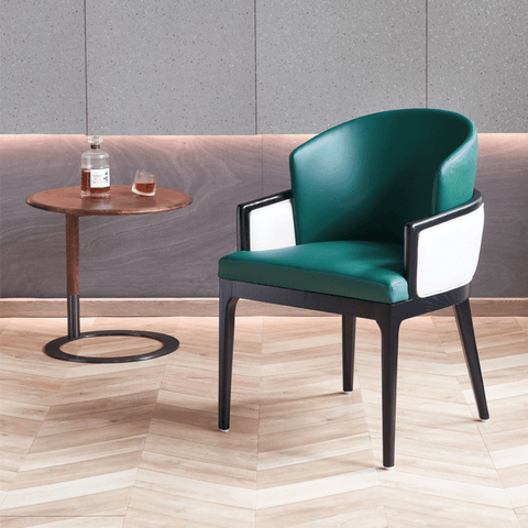 TongXi Modern Chinese Style Leather Dining Chair