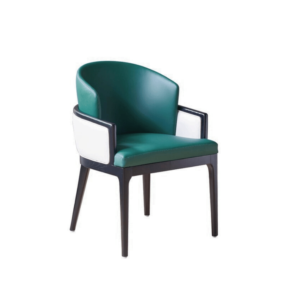 TongXi Modern Chinese Style Leather Dining Chair