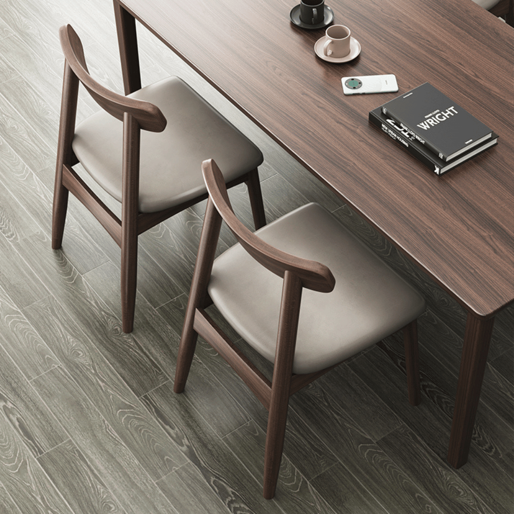 Tory Modern Wooden Leather Upholstered Dining Chair
