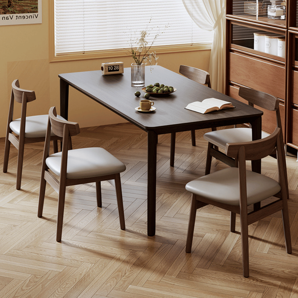 Tory Modern Wooden Leather Upholstered Dining Chair