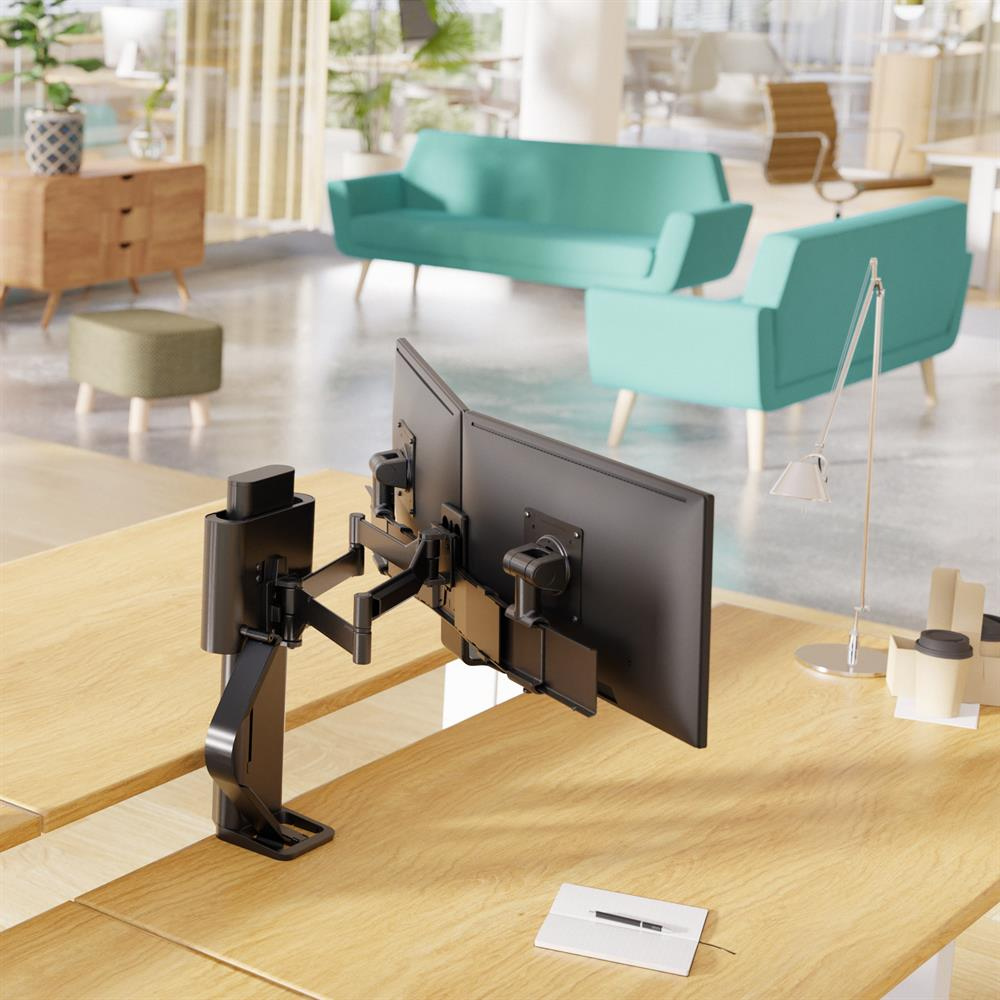 Ergotron TRACE Dual Monitor Mount - Gavisco Premium Office Furniture