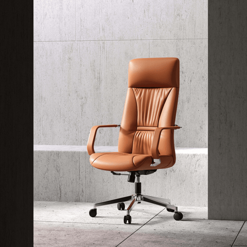 Treasure High Back Office Leather Executive Chair