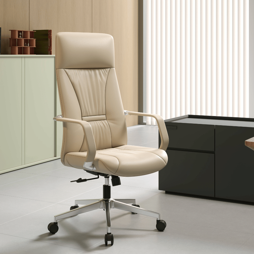 Treasure High Back Office Leather Executive Chair