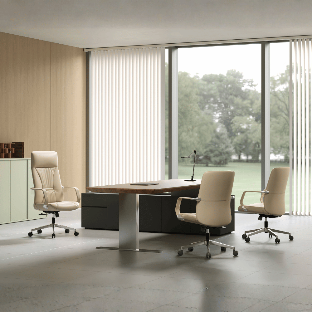 Treasure High Back Office Leather Executive Chair