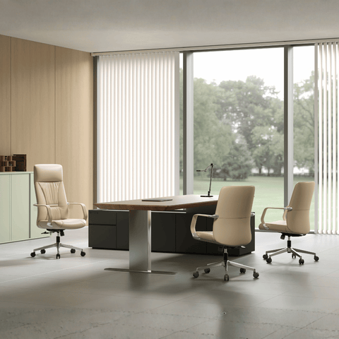 Treasure High Back Office Leather Executive Chair