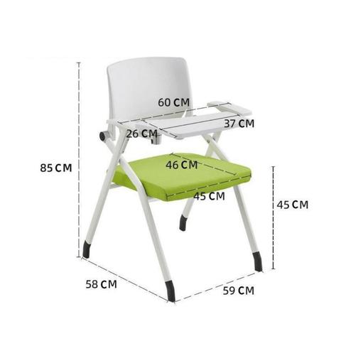 Tucker Plastic Backrest Stackable Training Chair