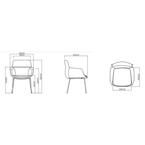 Tulip-A 時尚辦公室休閒扶手椅