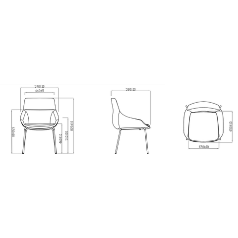 Tulip-B 時尚辦公室休閒椅