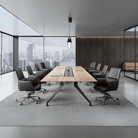 Tulip-V Mid Back Genuine Leather Visitor Meeting Cantilever Chair - Gavisco Office Furniture