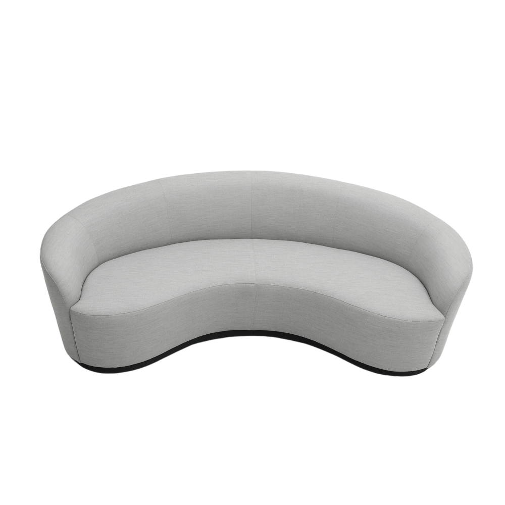 Turner Modern Fabric Small Curved Lounge Sofa