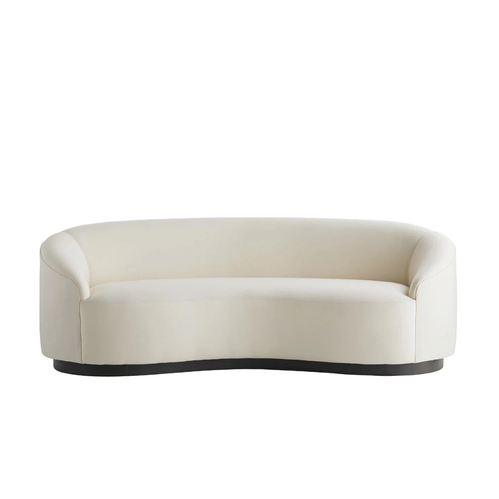 Turner Modern Fabric Small Curved Lounge Sofa