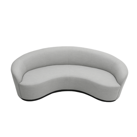 Turner Modern Fabric Small Curved Lounge Sofa