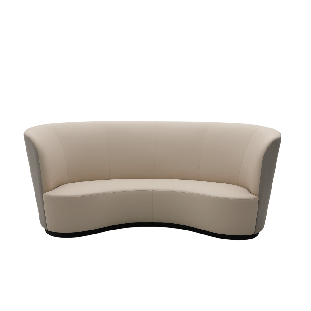 Turner Modern Fabric Small Curved Lounge Sofa