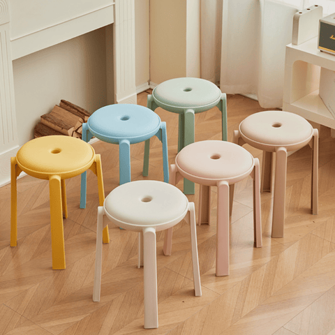 UFO Stackable Plastic Round Stool