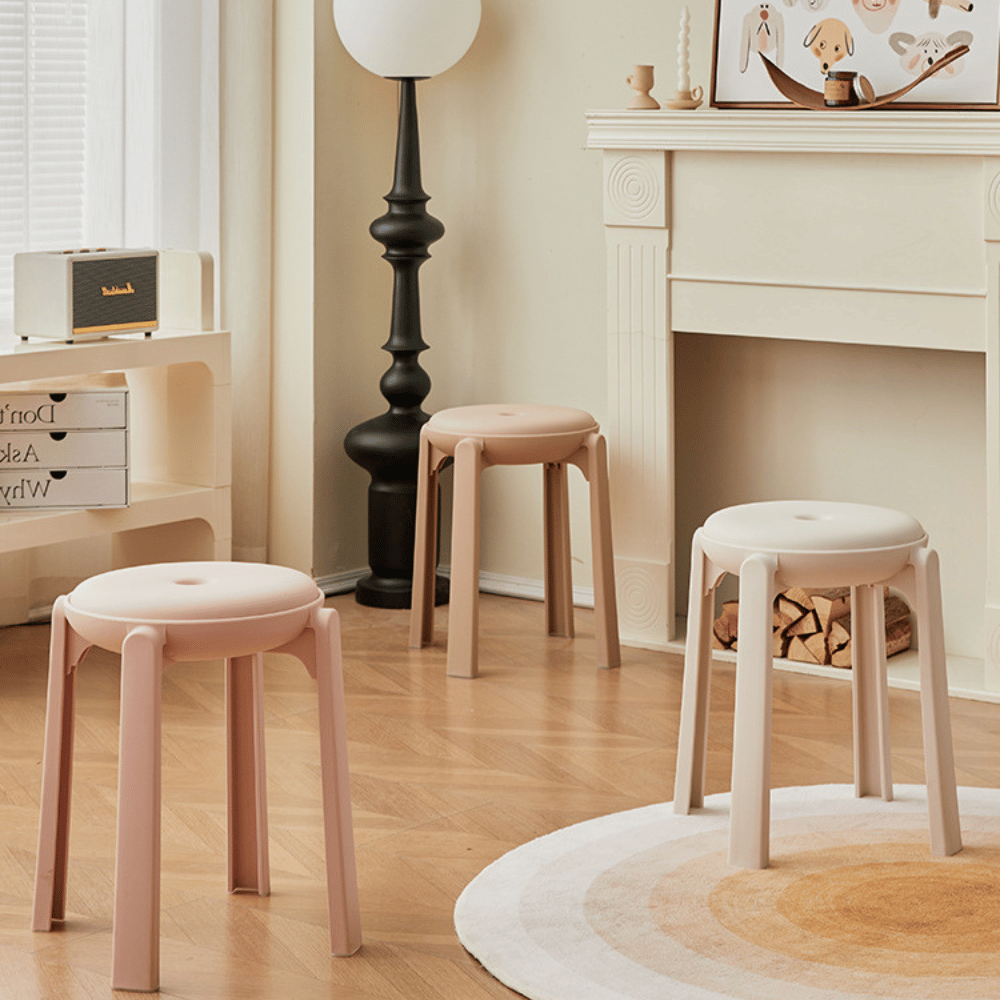 UFO Stackable Plastic Round Stool