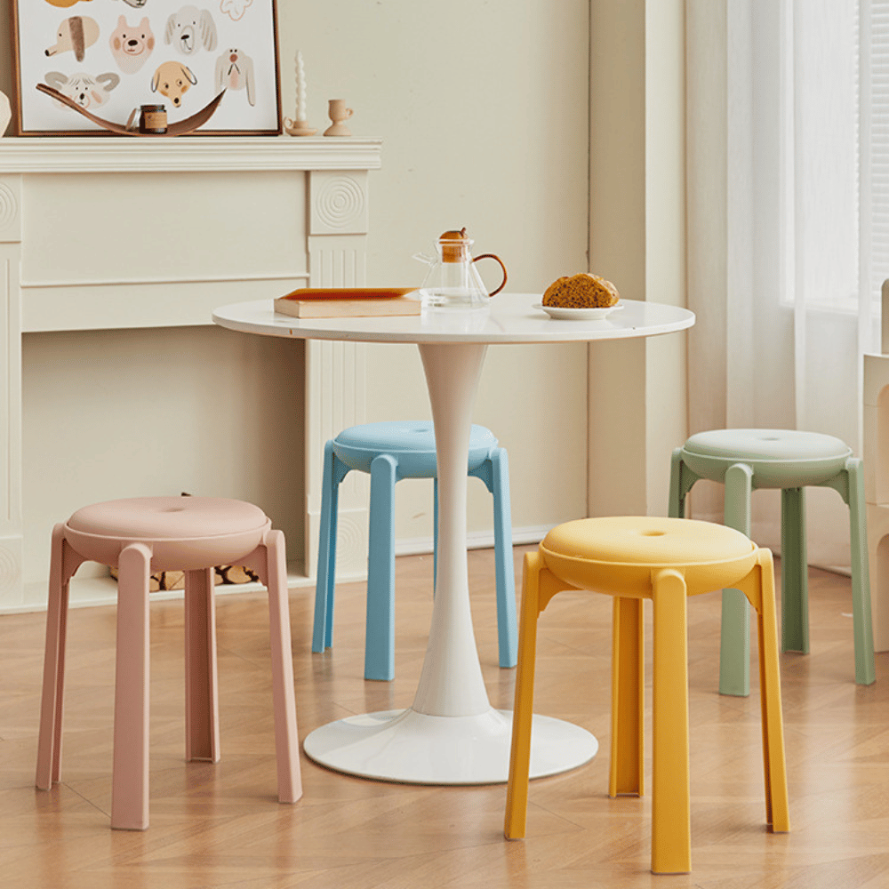 UFO Stackable Plastic Round Stool