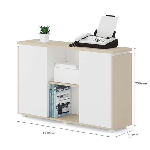 Ukko-A Wooden Office Desk Side Cabinet