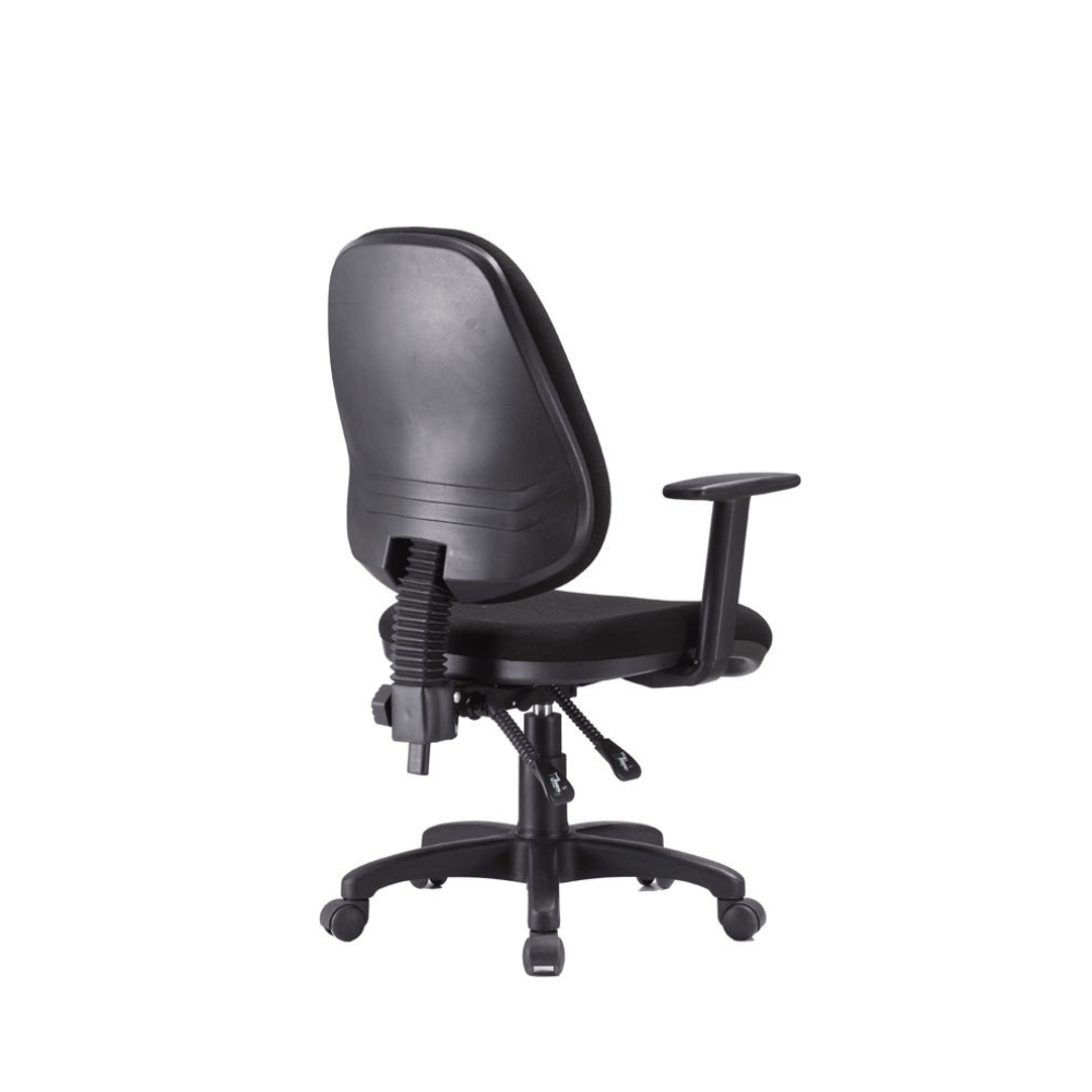 Vantage Mid Back Fabric Ergonomic Office Chair with No Armrest