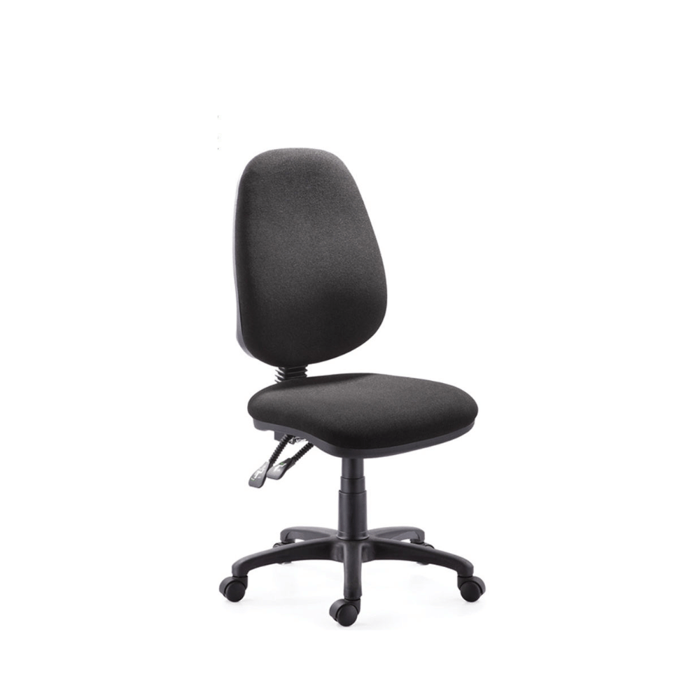 Vantage Mid Back Fabric Ergonomic Office Chair with No Armrest