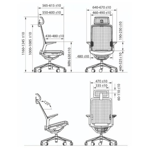 Vanto Mid Back Advance Ergonomic Office Chair