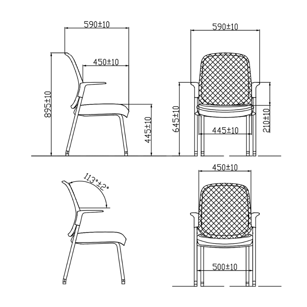 Vega-L Modern Public Armchair