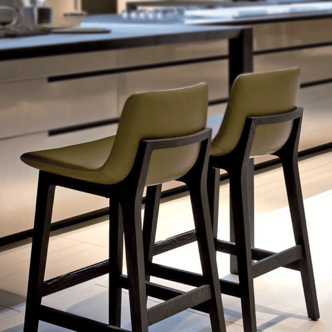 Ventura Modern Leather High Barstool