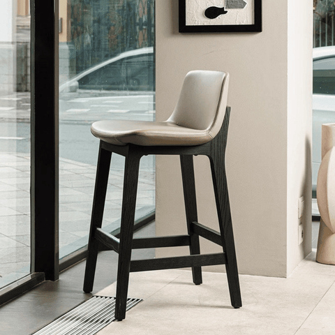 Ventura Modern Leather High Barstool