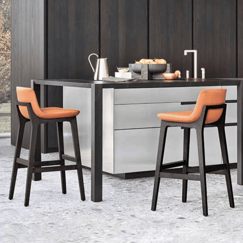 Ventura Modern Leather High Barstool